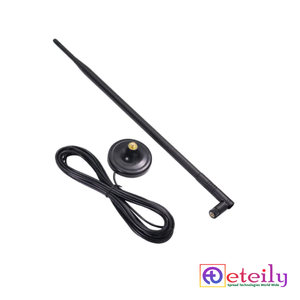 Antenne magnétique en caoutchouc ETEILY 2,4 GHz 9 dBi avec câble RG174 (L-3Mtr) + connecteur mâle RP SMA fabriqué en Inde - Product Image 3