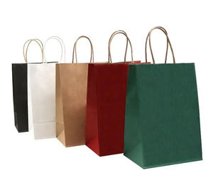 Bolsas de Papel Kraft Clásicas Ecológicas Personalizadas con Estampado Dorado, Reciclables, Acabado Mate, Impresión Offset, Marca de Lujo - Product Image 5