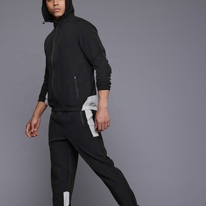 Custom Lightweight <b>Waterproof</b> Orange Nylon Windbreaker Tracksuit Set <b>Mens</b> Hooded Zip Up Jacket and Pants Two Piece <b>Suit</b> - Product Image 4