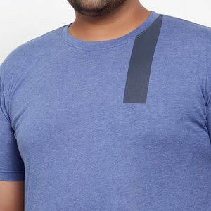 T-shirt décontracté uni de grande taille fabriqué par un fabricant professionnel, de haute qualité, col rond, respirant, pour hommes - Product Image 5
