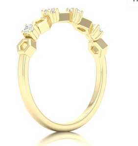 Anillo de Compromiso AMBER JEWELS de Oro Rosa con Tres Piedras de Moissanita, Plata 925 con Baño de Rodio, Certificado IGI, Corte Brillante, Unisex - Product Image 4
