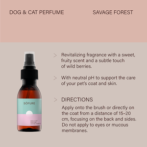 Profumo per Animali Domestici di Qualità Superiore, Best Seller con Ingredienti Naturali e Fragranza di Fragola, Savage Forest per Cani e Gatti, Flacone da 100ml - Product Image 3