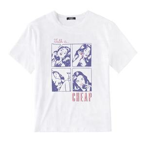 Print Design t Shirts Female Stylish Plain Female T-shirts for Woman - Product Image 4