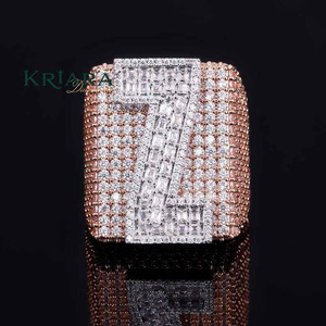 Anillo de Diamantes Cultivados en Laboratorio de Plata 925 y Oro Sólido de 18K para Mujer, Corte Brillante Redondo, Joyería de Boda de Lujo Chapada en Oro Rosa - Product Image 2