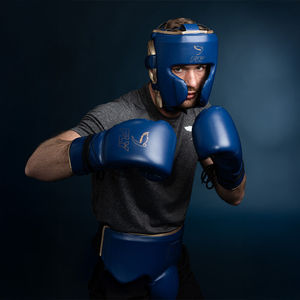 อุปกรณ์ป้องกันอวัยวะเพศชาย Fly Boxing รุ่นพรีเมียม ทำจากหนังแท้ ป้องกันหน้าท้องสำหรับผู้ชาย แบบผูกเชือก ยืดหยุ่นได้ สำหรับการฝึกซ้อมมวยไทย MMA - Product Image 5