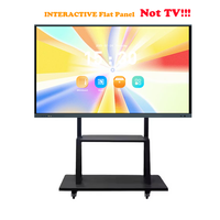 Tableaux interactifs intelligents pour l'enseignement scolaire, panneaux plats interactifs 4K, écran tactile numérique pour l'école avec puce V100 économique