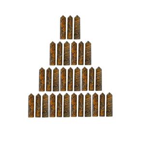 Tour de cristal de jaspe naturel Mariam, pointe de jaspe calligraphique, pierre de guérison polie pour la méditation Reiki, décoration énergétique, vente en gros - Product Image 5