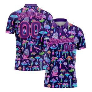 Camiseta Deportiva de Manga Corta con Sublimación de Moda, Camisas de Golf con Botones para Hombre, Camisa Polo Personalizada para Hombre - Product Image 1