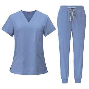 Traje Quirúrgico para Mujer Diseñado para Largos Turnos, con Tejido Suave de Spandex/Poliéster, Ecológico, Flexible y Cómodo - Product Image 1