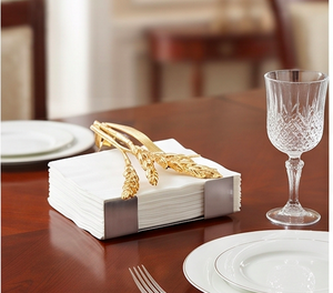 Elegant Metal Tissue Box Cover With Wheat Design Perfect For Modern Tabletop Use And Stylish Paper Tissue Organization - Product Image 6
