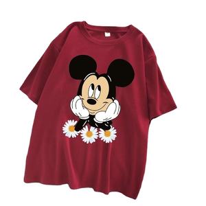 T-shirt 100% coton pour femme Design personnalisé Logo imprimé Anti-boulochage Respirant Vêtements confortables Qualité orientée vers l'exportation - Product Image 5