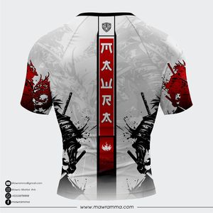 Mawra Rashguard High Quality <b>Custom</b> Sublimated <b>design</b> <b>Compression</b> <b>Shirt</b> For Gym Training Fighting Rashguard For Unisex - Product Image 6