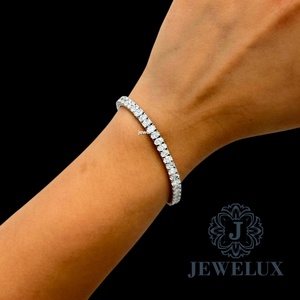 Bracelet tennis en moissanite argentée de haute qualité pour unisexe, haute brillance, certifié IGI, prix de gros compétitif pour l'exportation - Product Image 4