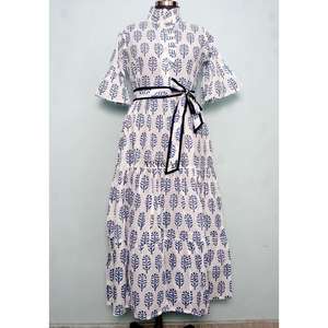 Unique Stylish Looking Bohemian Summer Spring Autumn Women Dress Female Fashion <b>bell</b> Sleeve Floral Print Long Maxi Dresses set - Product Image 3