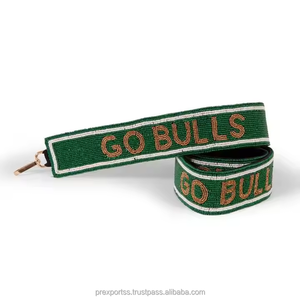 Vintage Rainbow Embroidery Adjustable <b>Strap</b> Handmade Crossbody <b>Bag</b> <b>Replacement</b> Purse Accessory Decorative Beaded Fashion Belt - Product Image 2