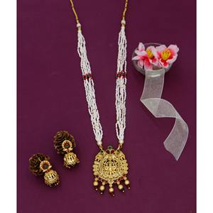 Indian Gold Plated Stone Necklace <b>Set</b> and Gold Plated Antique <b>Jewellery</b> , Wholesale Artificial Jewels <b>jewellery</b> <b>sets</b> <b>for</b> women - Product Image 4