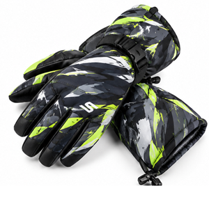 SI Full Finger Ski <b>Gloves</b> Sublimation Print Waterproof Windproof Thermal Adjustable Strap Winter Outdoor Unisex - Product Image 4