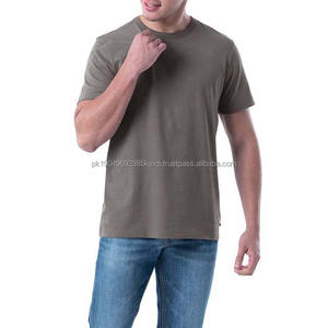 เสื้อผู้ชายคุณภาพดี OEMODM เสื้อผู้ชายไซส์ใหญ่ เสื้อเชิ้ตผ้าฝ้าย ปักโลโก้ตามสั่ง แขนสั้น คอกลม เสื้อผู้ชายฤดูร้อน - Product Image 1