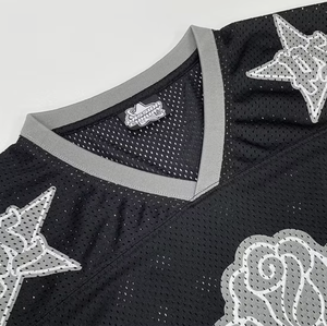 Maillot de football américain personnalisé surdimensionné en jersey pour homme, sublimation, maille - Product Image 3