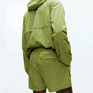 Conjunto Deportivo de Alta Calidad, Transpirable, de Poliéster, para Verano, con Capucha, Estampado, con Cierre, Unisex, para Correr - Product Image 3