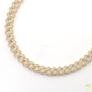 Cadena Cubana con Corte de Diamante Moissanite de Fabricación India para Uso Diario, Estilo Urbano o Fiestas, Disponible en Grandes Cantidades - Product Image 3