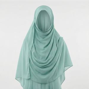Pañuelo Hijab de Chifón de Seda Suave Premium con Estampado Tie Dye Personalizado, Efecto Ombre Mármol y Estampado Acuático, Ligero, de la Mejor Calidad - Product Image 1