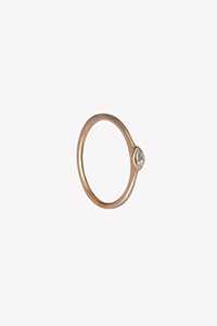 Anillos Apilables de Diamantes Cultivados en Laboratorio Marquise, Oro Sólido de 14K y 18K, Anillos Delicados, Finos, Sencillos, Minimalistas, con Diamantes Solitarios - Product Image 5