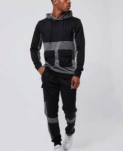 Ropa informal para hombre de etiqueta privada, chándal para hombre con manga larga para correr, trotar, deportes atléticos, conjunto de chándales de algodón transpirable - Product Image 2