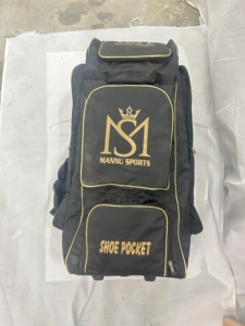 Mannu sports player edition Kit Bag Trolley Bags High Quality Players Polyester Cricket Set <b>Wheel</b> Bag Best Quality - Product Image 5