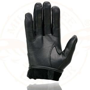 Gants de moto tactiques en cuir véritable noir de qualité supérieure avec sangle de poignet réglable, gants de moto personnalisés de qualité supérieure pour hommes - Product Image 5