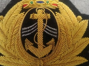 Custom Bullion Wire Badges Hand Embroidered Fabric Badges with Lace Decoration Bullion Patch Pocket Badge <b>Holder</b> Manufacturer - Product Image 5