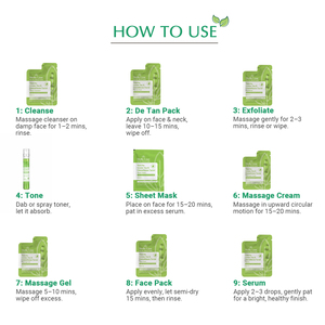 Kit Facial de Té Verde Matcha Herbal Vedic Line y Glutatión para Reducir Arrugas y Reparar la Piel, Precio de Exportación - Product Image 2