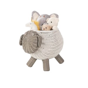 Cesta de mimbre con forma de oveja con patas, linda cesta de mimbre para guardar juguetes, decoración ecológica para el hogar - Product Image 6