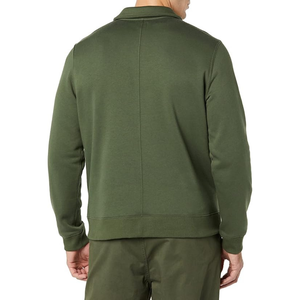 Sweat-shirt polaire pour homme avec logo personnalisé, col montant, demi-zip, coupe oversize, style pull à capuche - Product Image 6