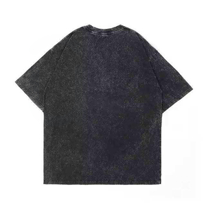 Camiseta Clásica de Skateboard Brooklyn Street para Hombre, Manga Corta, Cuello Redondo, Algodón, Corte Holgado, Estilo Urbano, Color Sólido, 220 Gramos - Product Image 3