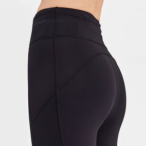 Leggings Deportivos de Cintura Alta para Mujer, Tejidos, de Spandex y Poliéster, Diseño Sólido Personalizado, Secado Rápido, Transpirables y a la Moda - Product Image 4
