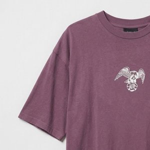 Camisas moradas extragrandes para mujer con logo impreso personalizado al por mayor, de media manga, alta calidad, 100% algodón, ropa de verano para vestido de mujer - Product Image 6