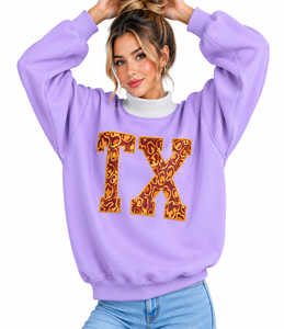Sweat-shirt personnalisé pour femme, col montant, 100% coton, coupe oversize, avec appliqué gingham, style streetwear - Product Image 5