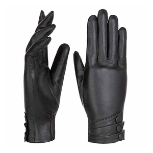 OEM ODM New Arrivals Men's Thermal <b>Touch</b> <b>Screen</b> Outdoor Winter Pure Leather Plain Style Breathable Dress <b>Gloves</b> - Product Image 2