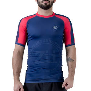 Camisetas de Compresión de Manga Corta para Hombre Hechas en Pakistán, Transpirables, Ligeras, Tallas Grandes, Spandex/Poliéster, Venta al Por Mayor, Económicas - Product Image 1