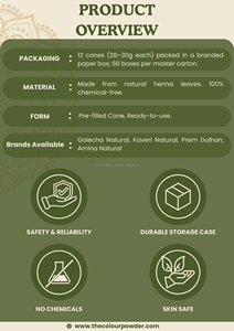 Crema de Henna de Secado Rápido, Acción Instantánea, Mehndi, Tinte Oscuro Intenso |   Fórmula Natural |   Sin Amoníaco |   Calidad Premium |   Mano Pie - Product Image 6