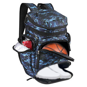Sac à dos de basket-ball, sac de sport polyvalent, fermeture éclair, nylon, polyester, léger, écologique, grande capacité pour vêtements et chaussures - Product Image 1