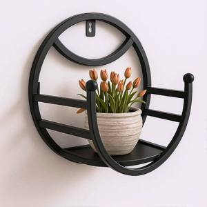 Étagère murale en métal pour plantes, design en forme d'anneau, support décoratif pour pot de fleurs, intérieur, maison, jardin, bureau, OEM, vente en gros, achat en gros - Product Image 4