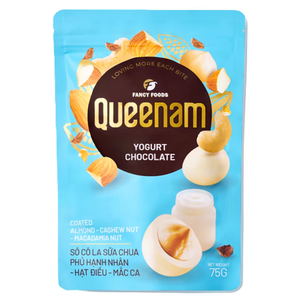 ช็อกโกแลตดรากีขายดี โรงงานผลิตขายตรง รับผลิตแบบ OEM/ODM ฮาลาล ช็อกโกแลตเคลือบโยเกิร์ต อัลมอนด์ เม็ดมะม่วงหิมพานต์ แมคคาเดเมีย นัท 75 กรัม - Product Image 1