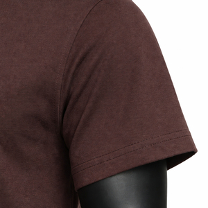 T-shirt homme 100% coton de haute qualité, coupe décontractée, design personnalisé, style sport, uni, 200 grammes, tricoté, teinture unie. - Product Image 4