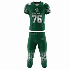 Shorts d'uniforme de football américain de haute qualité, respirants, à séchage rapide, pour l'été, 100% polyester, couleurs et logo personnalisés, uniformes OEM - Product Image 1