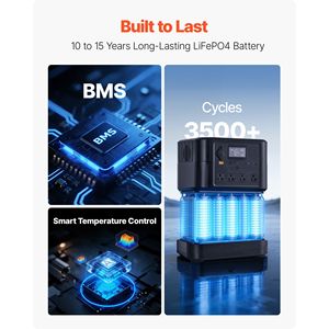 Portable 200W <b>Solar</b> Panel Power Station with 1200W <b>Solar</b> <b>Generator</b> 806Wh LiFePO4 Battery Backup 9 Outputs 230V AC EU Plug - Product Image 4