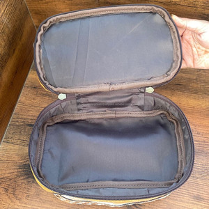 Sac cosmétique de maquillage en cuir repoussé à la main pochette de voyage portable pour femmes sac cosmétique en cuir de vachette pour femmes trousse de toilette de luxe styliste - Product Image 6