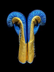 Guantes de Boxeo al por Mayor No Boxing No Life, Color Azul Metálico, Cuero Vacuno Genuino, Guantes de Entrenamiento Profesionales para Adultos, Personalizados - Product Image 4