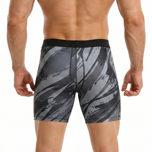Sublimation Printed <b>Men's</b> Compression <b>Shorts</b> Fitness Workout <b>Base</b> <b>Layer</b> <b>Shorts</b> <b>Men</b> Elastic Waist <b>Short</b> Tights <b>Men</b> Yoga <b>Shorts</b> - Product Image 2